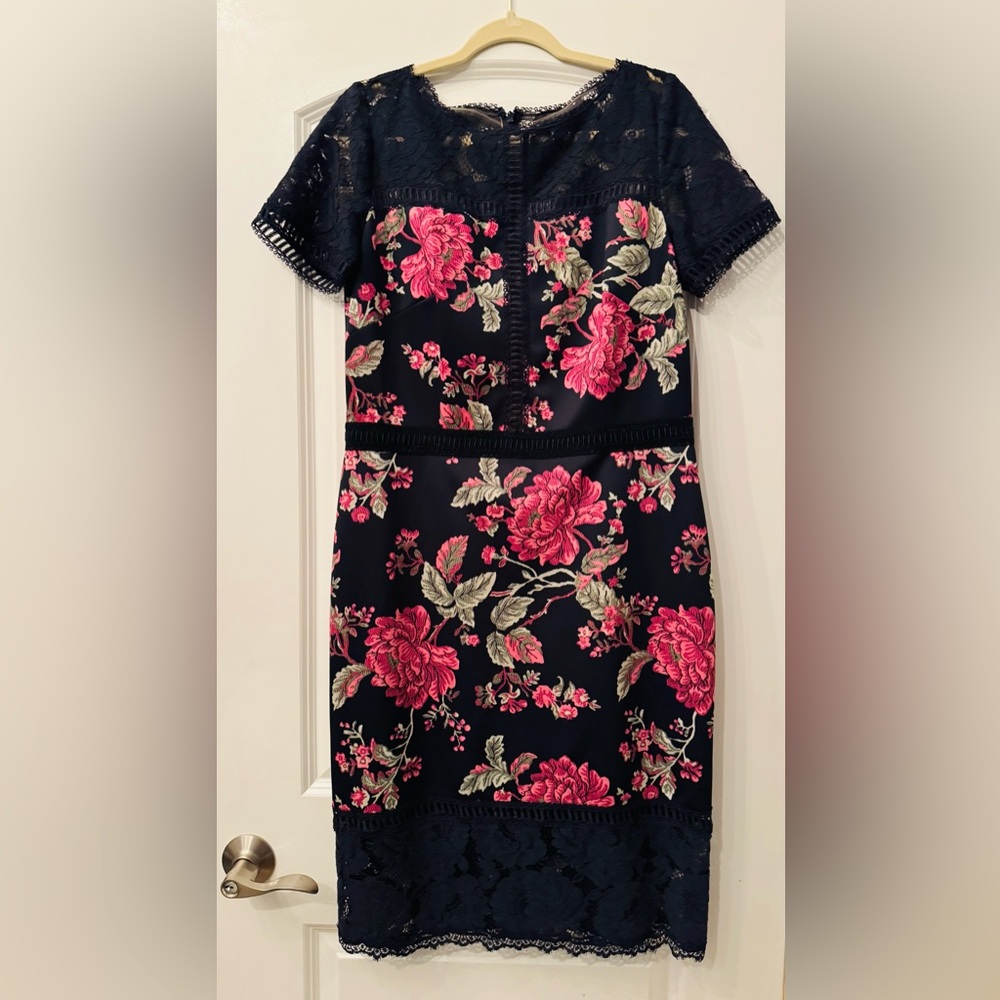 Tadashi Shoji Purple Lace Dress